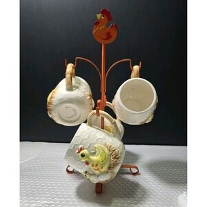 Vtg Sears Roebuck&Company "Chicken Little" Mug Set 1976